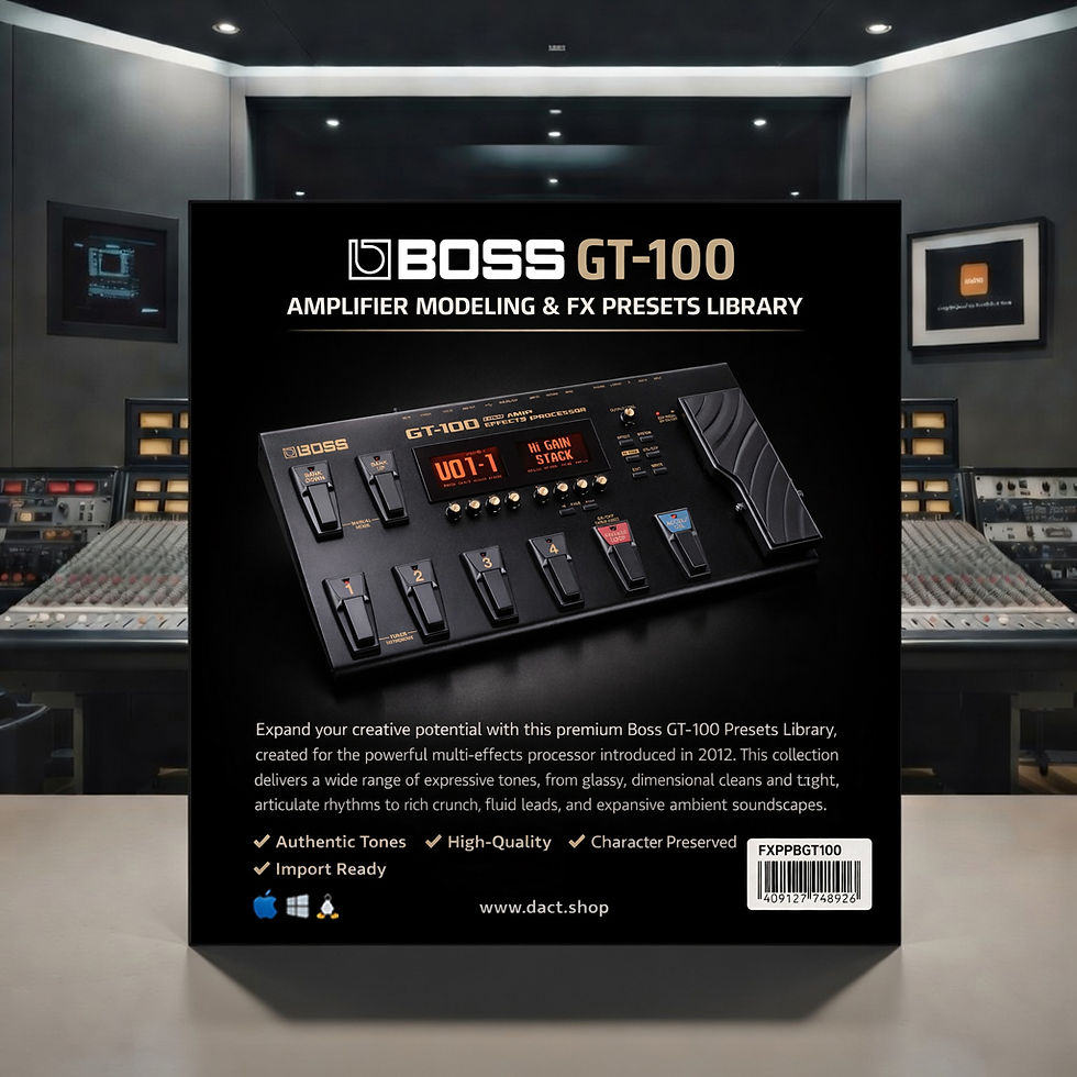 Miniatura: Boss GT-100 Amplifier Modeling & FX Presets Library