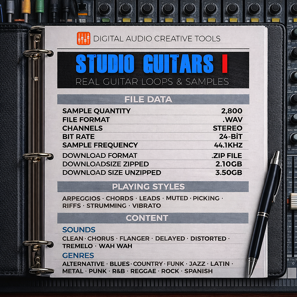 Thumbnail: Studio Guitars Sample Library