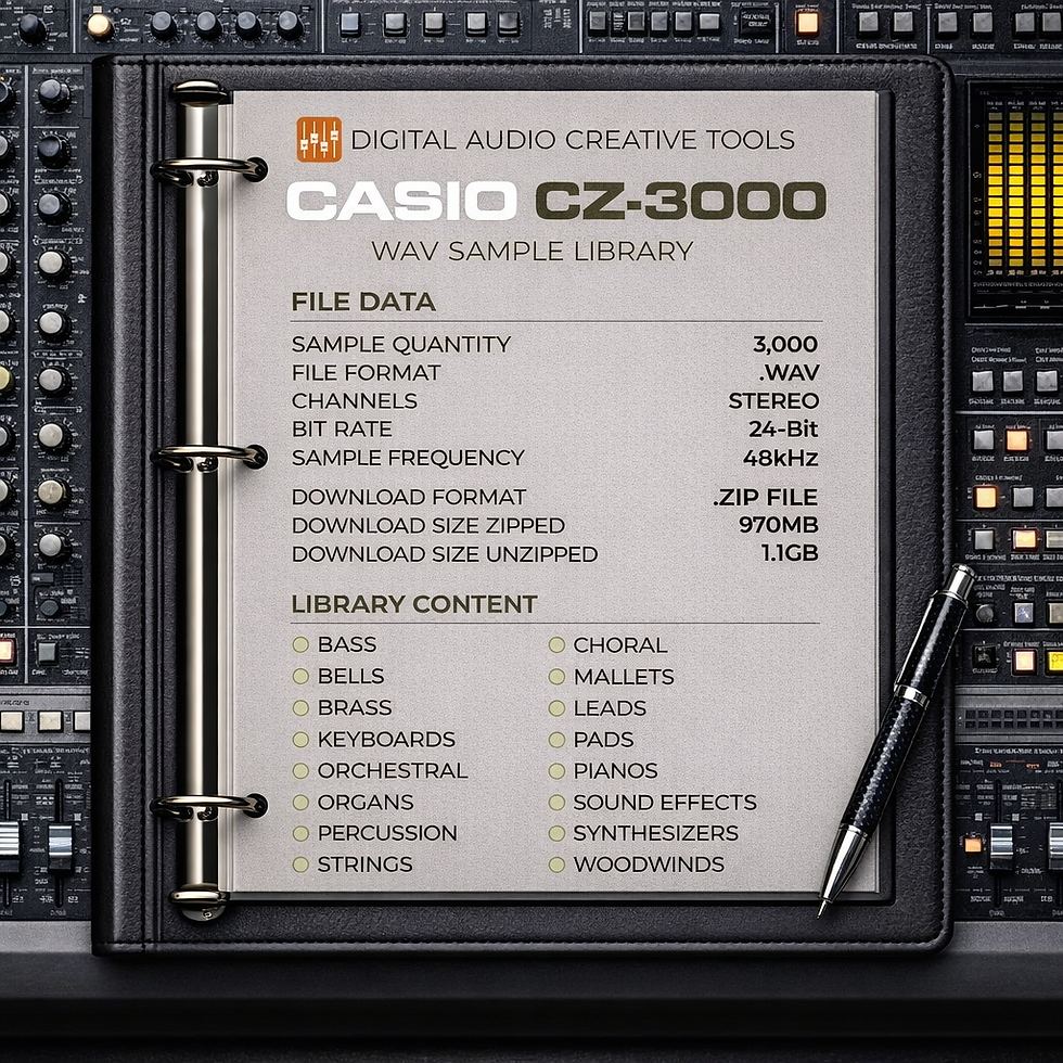 Thumbnail: Casio CZ-3000 Synthesizer Sample Library
