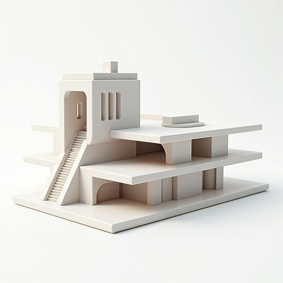 Miniatura Arquitetônica Futurista