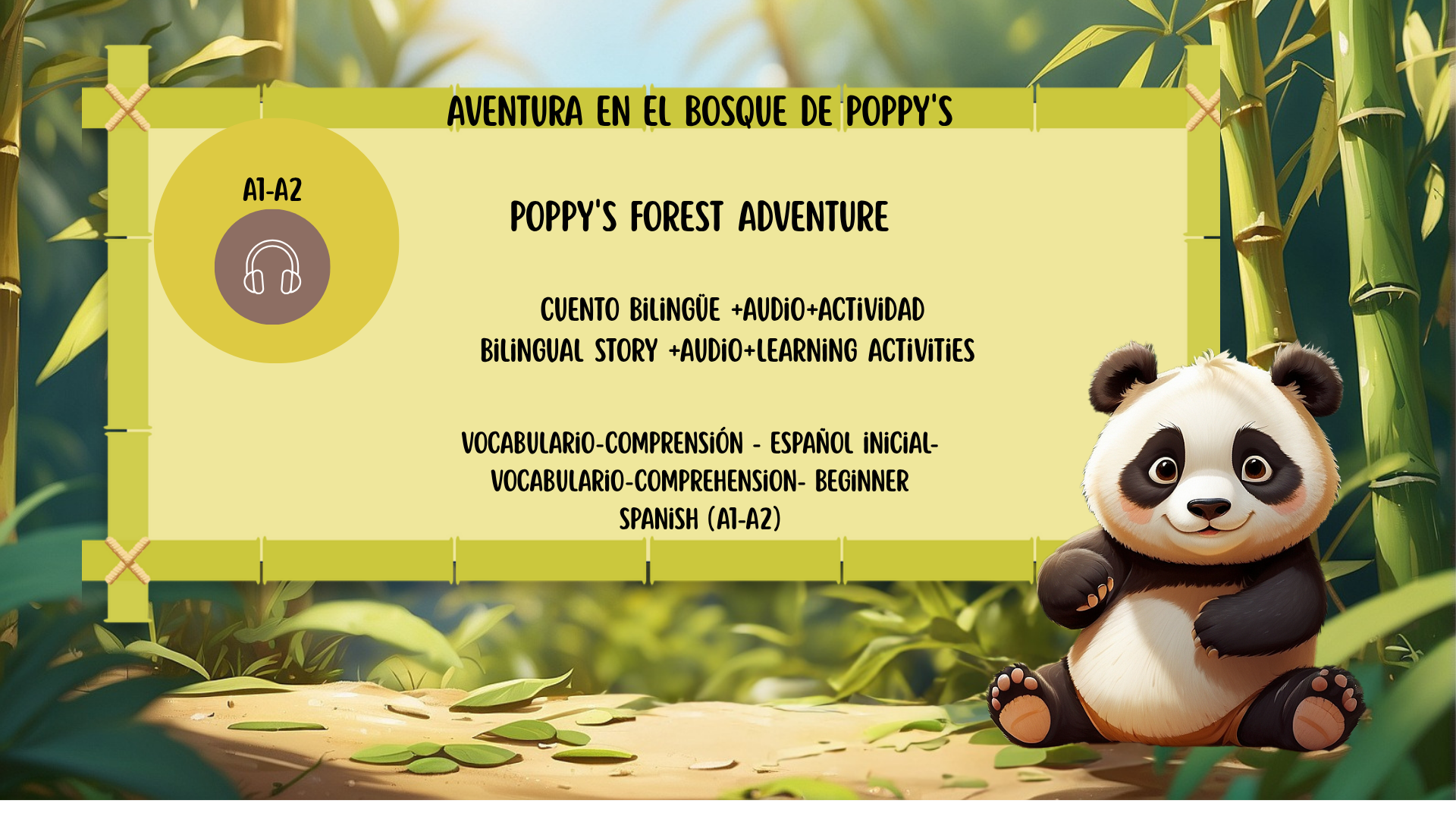 Poppy’s Forest Adventure – Bilingual Story + Audio + Learning Activities
