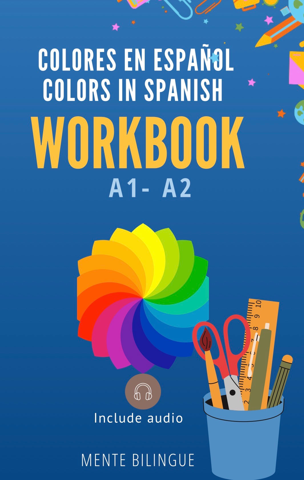 Colors in Spanish Workbook (A1-A2) Include Audio