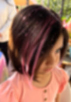 unicorn hair color streak clips & glitter bar