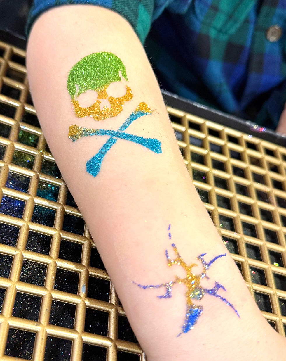 Spider Glitter Tattoos