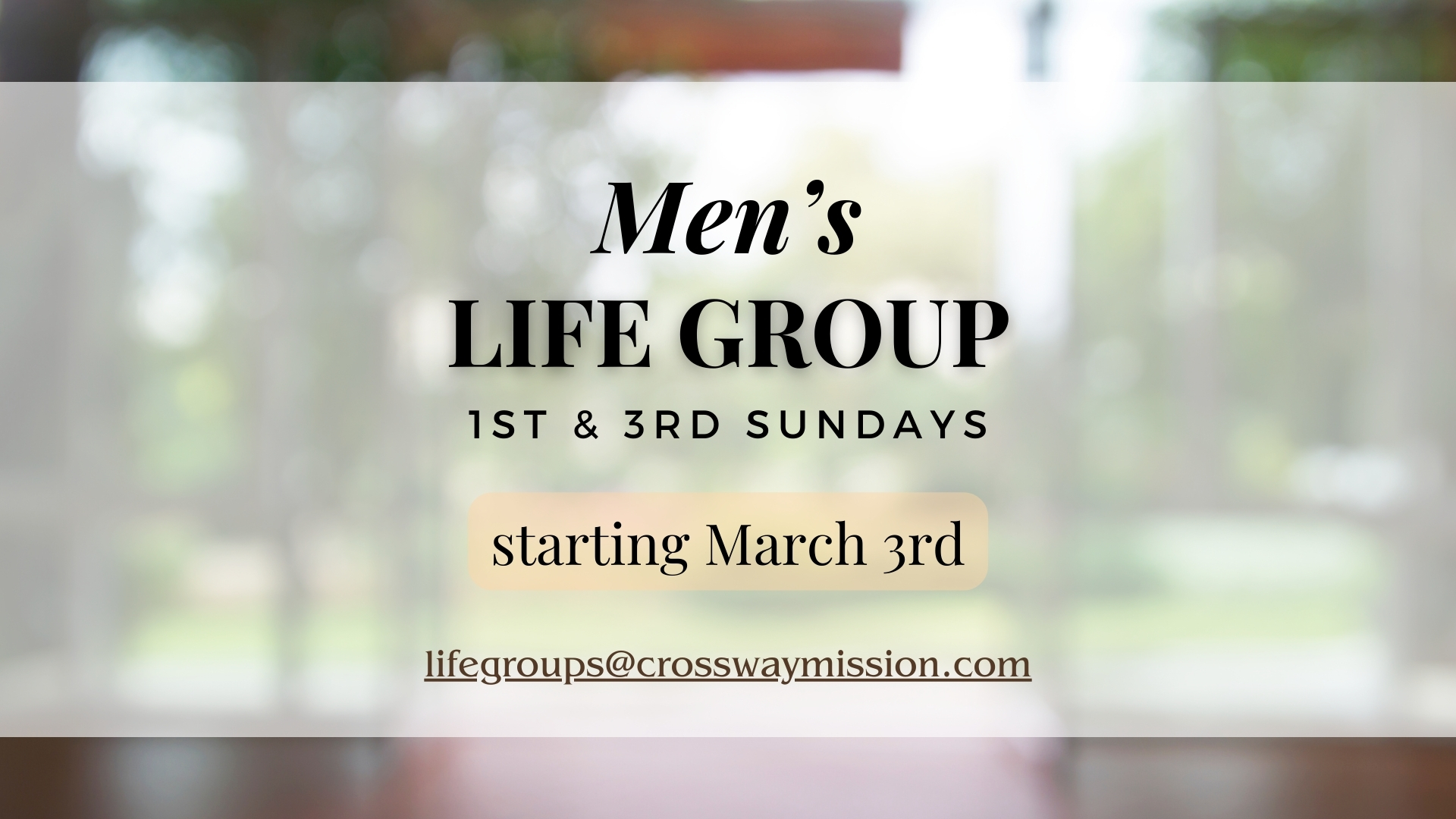 Men's Life Group
