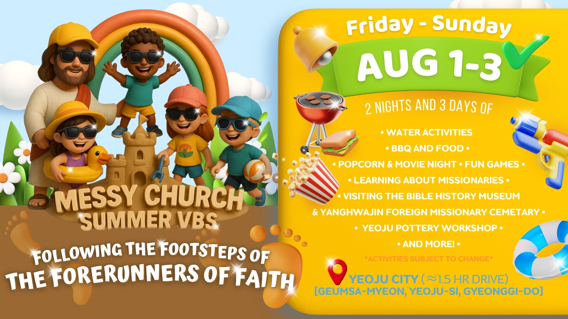 Messy Church Summer VBS 2025 Following the Footsteps of the Forerunners of Faith