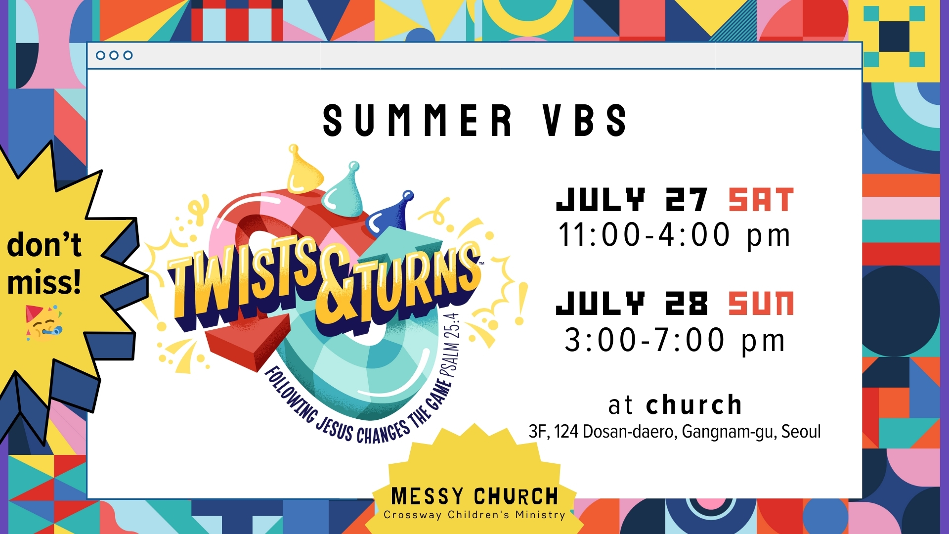 Messy Church Summer VBS 2024
