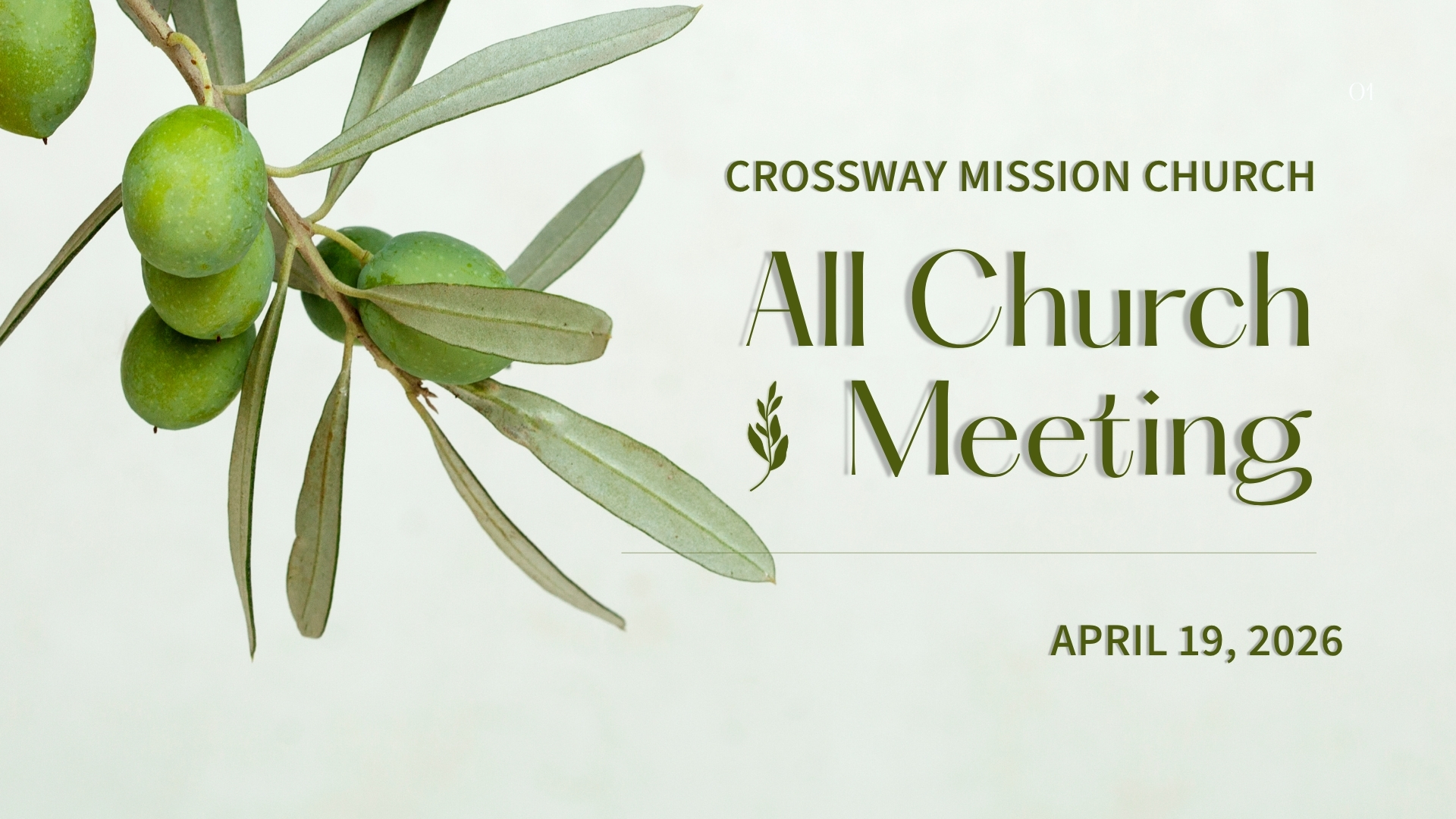 All Church Meeting 2026 1Q