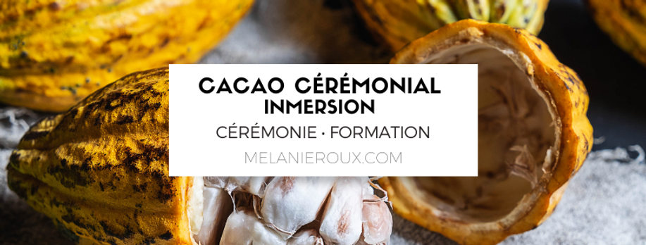 Ma mission est de vous permettre de vous connecter avec l'esprit de Cacao pour l'utiliser comme un outil de croissance personnelle et de guérison. cacao cérémonial, mélanie roux , chamane, guérisseuse, médium, coach spirituel