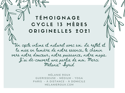 temoignage cycle 13 mères originelles, jamie sams - L’enseignement des 13 Mères suit le calendrier lunaire : à chaque nouvelle lune, nous accueillons une Mère de Clan avec qui nous cheminons jusqu’à la prochaine nouvelle lune.- mélanie roux