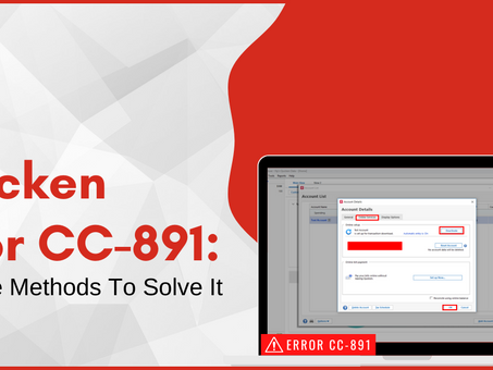 Quicken Error CC-891 (Solved In 5 Simple Methods)
