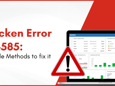 Quicken Error CC-585 (Fixed In 4 Simple Methods)