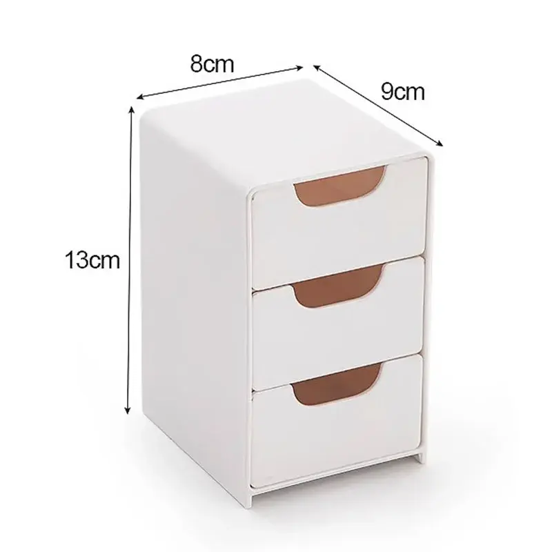 Thumbnail: Desktop Storage Box for Makeup Jewelry Mini Large Capacity Jewelry Box