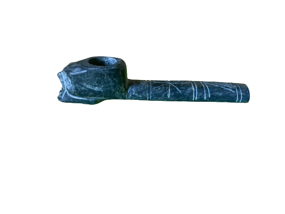 Thumbnail: Serpentine Stone Pipe: Skull