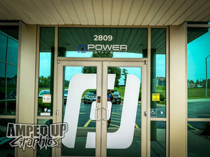 Custom Window & Door Graphics for Power Dental | Business Signage in McHenry County