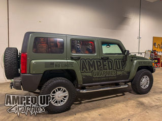Showcasing Our Roots: Military-Inspired Humvee Wrap for Amped Up Graphics