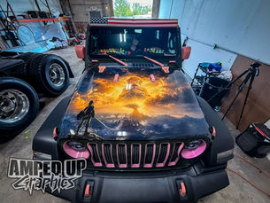 Custom Zelda Jeep Hood Wrap | Personalized Vehicle Graphics in McHenry County