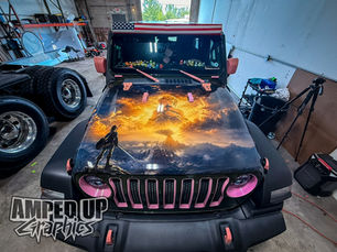 Custom Zelda Jeep Hood Wrap | Personalized Vehicle Graphics in McHenry County