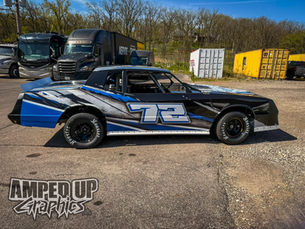 Custom Race Car Wrap for the #72 Race Car | Motorsports Graphics in McHenry County