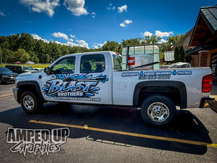 Custom Tailgate Wrap & Truck Graphics for Blast Brothers | Vehicle Branding in McHenry County