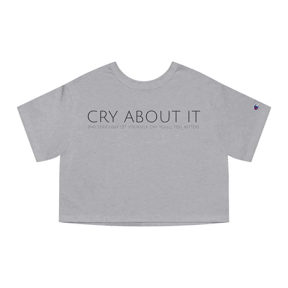 Thumbnail: Cry About It Champion Cotton Women's Heritage Cropped T-Shirt