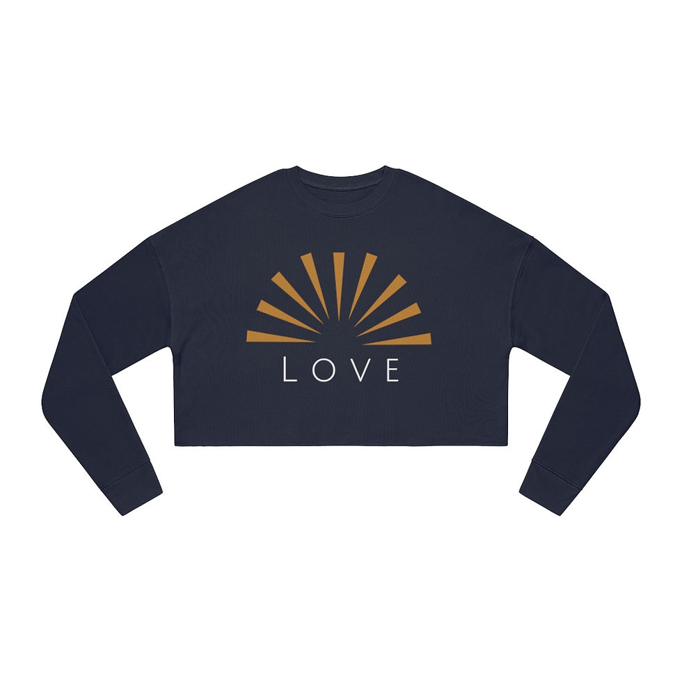 LOVE Women's Cropped Sweatshirt
