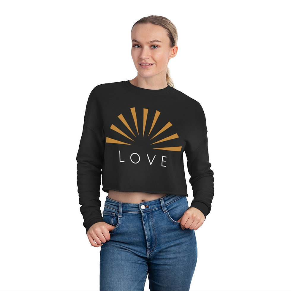 Thumbnail: LOVE Women's Cropped Sweatshirt