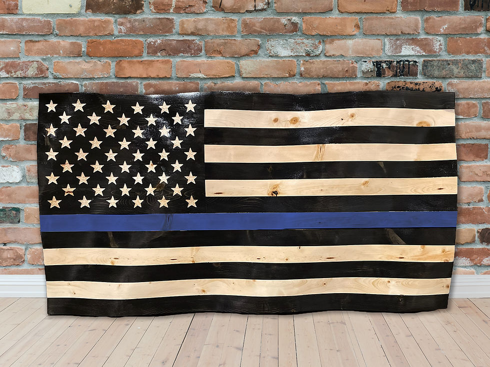 Thumbnail: Waving First Responder Flag