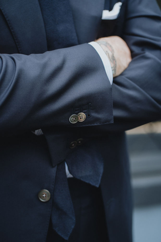 Made in Italy navy suit