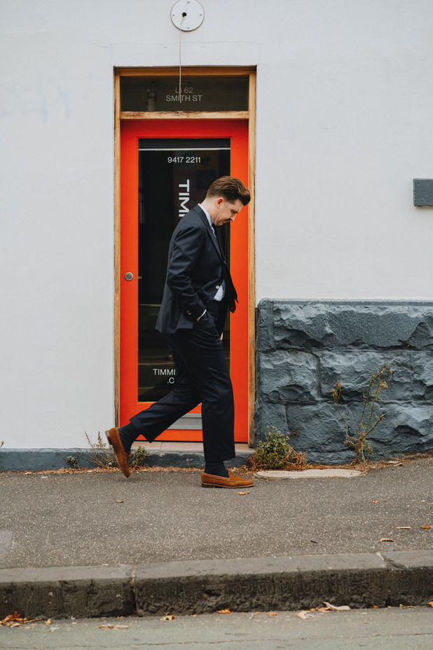 Italian made navy suit