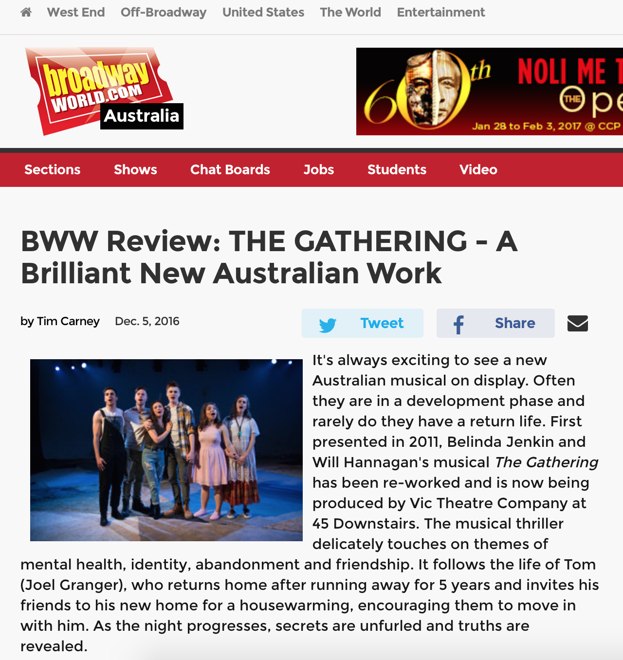 Broadway World review