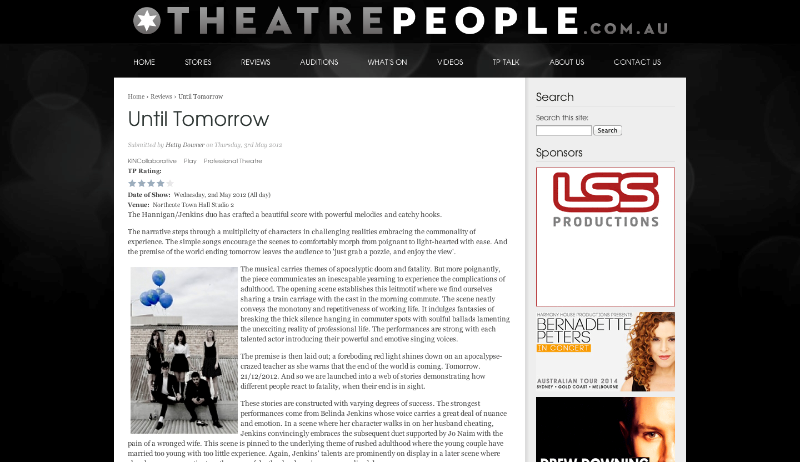 Theatre People -4 STAR Review