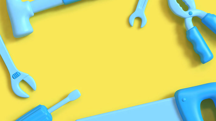 Outils de matériel en plastique