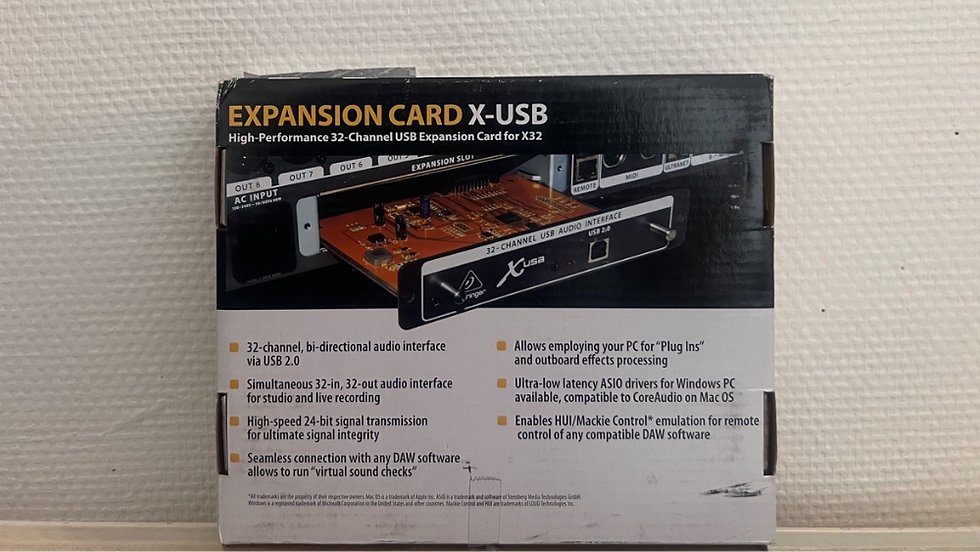 Miniature : Vente BEHRINGER X-USB Carte d'extension USB pour X32 second hand