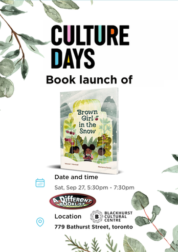 BOOK LAUNCH of "Brown Girl in the Snow"