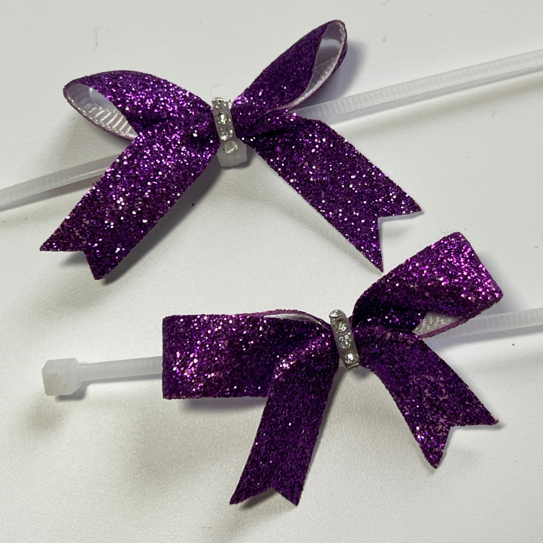 2x Schuhschleifen (lila)