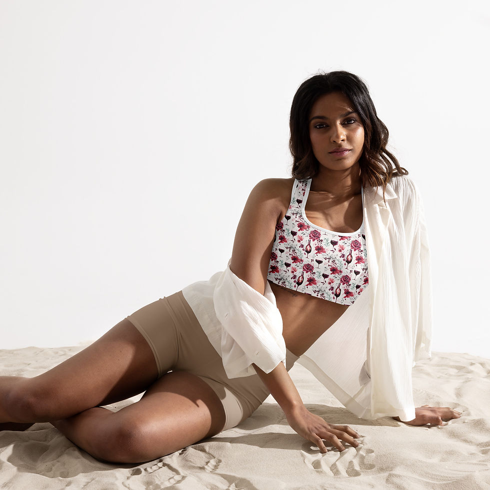 Petals & Pinot Padded Sports Bra