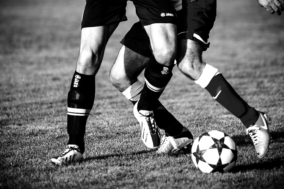 Soccer Players Competing