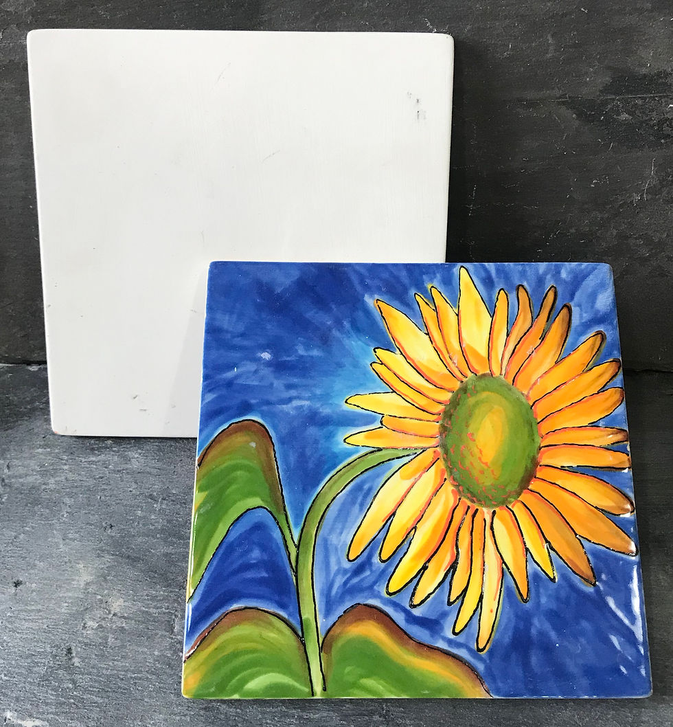 6" square tile