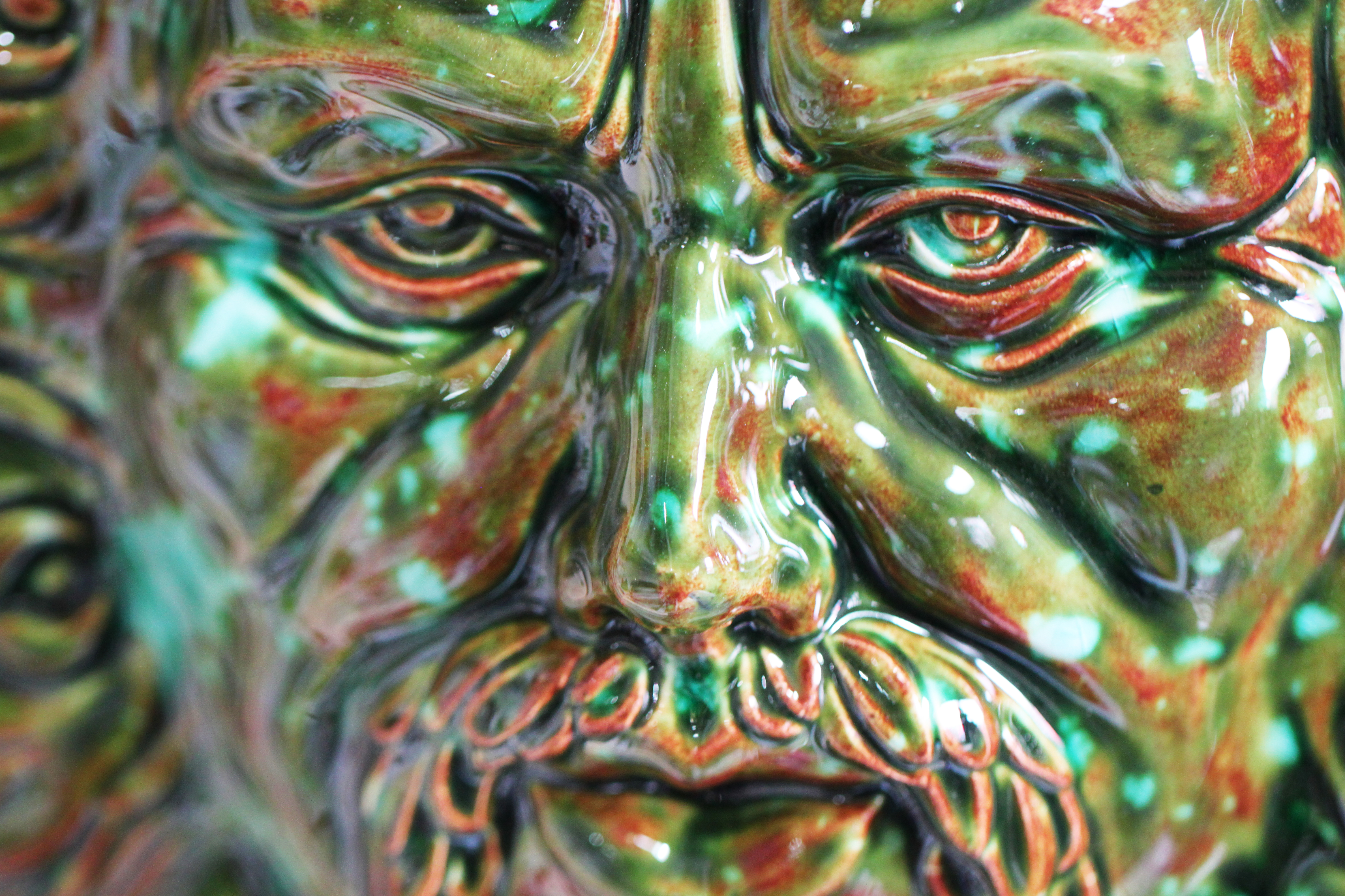 Slip cast Green Man