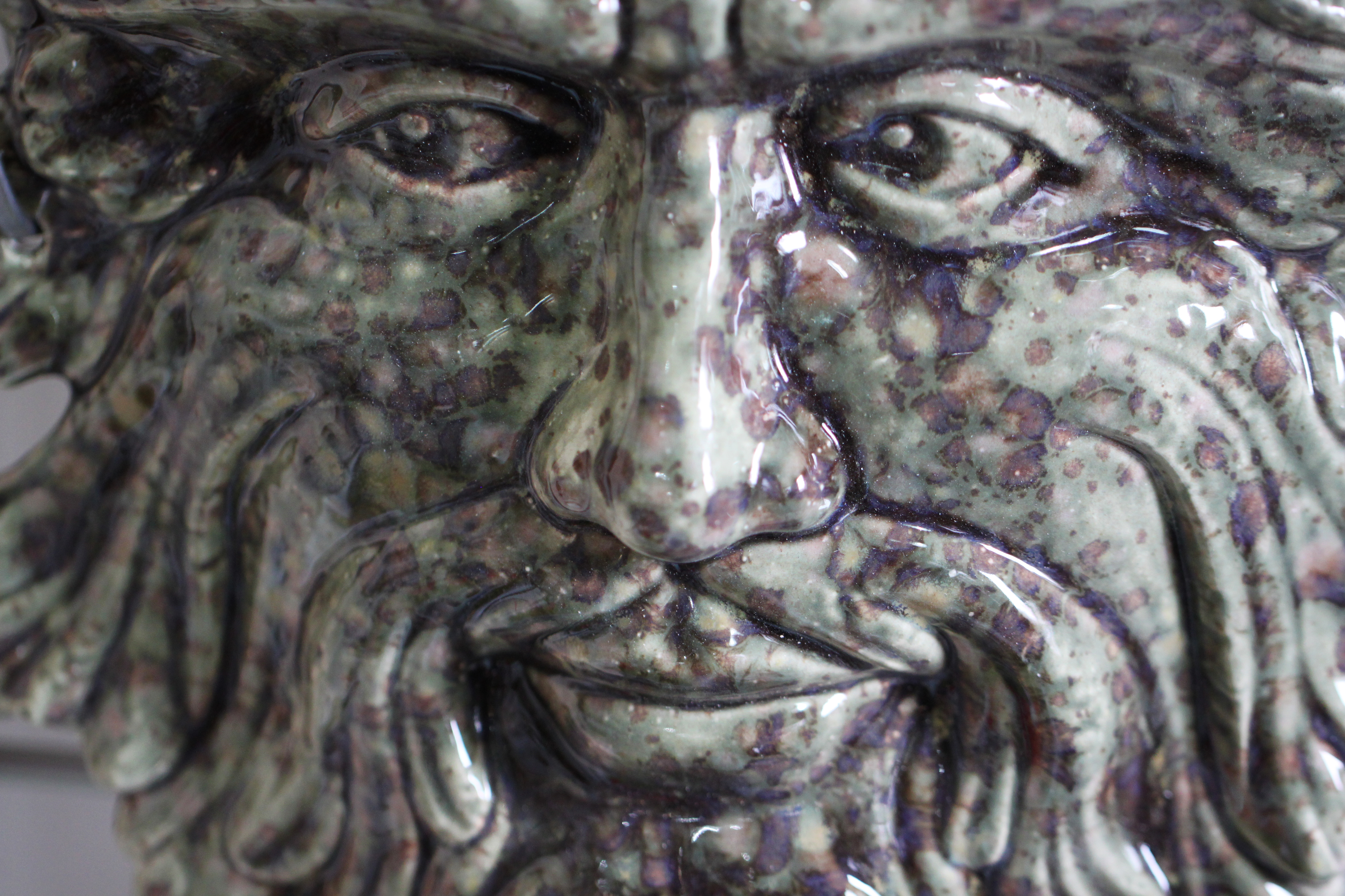 Slip cast Greenman Plaque