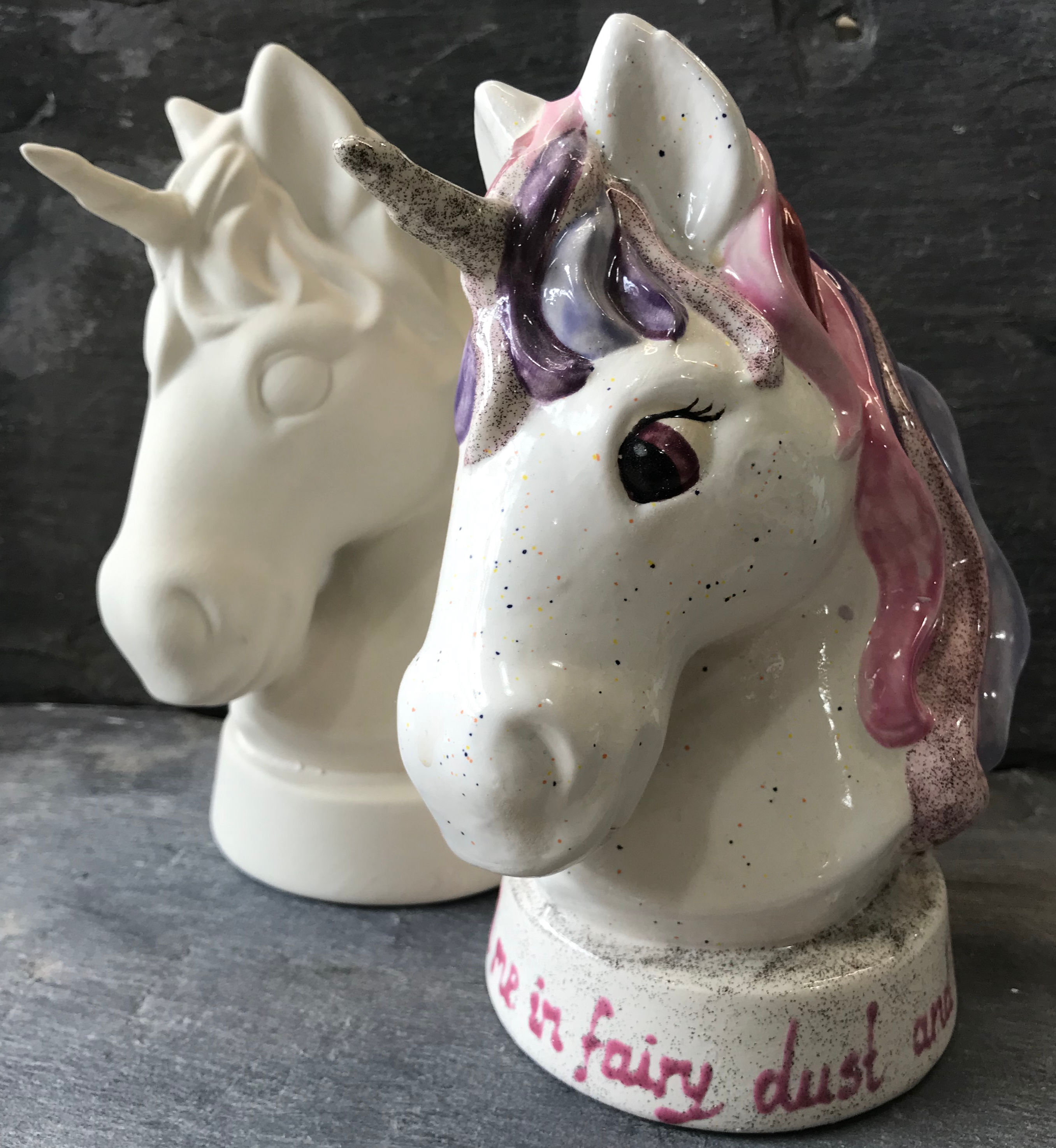 Unicorn bust money bank