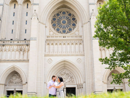 Engagement Session at the National Cathedral in D.C.