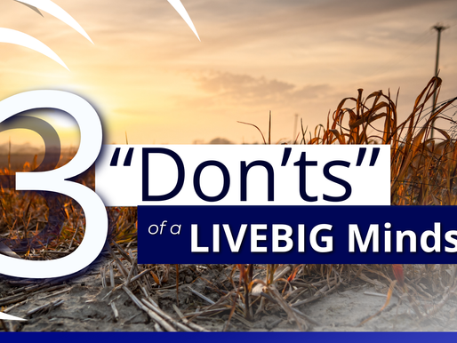 3 ‘Don’ts’ Of A LIVEBIG Mindset