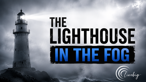 Title graphic for the post "The Lighthouse in the Fog"