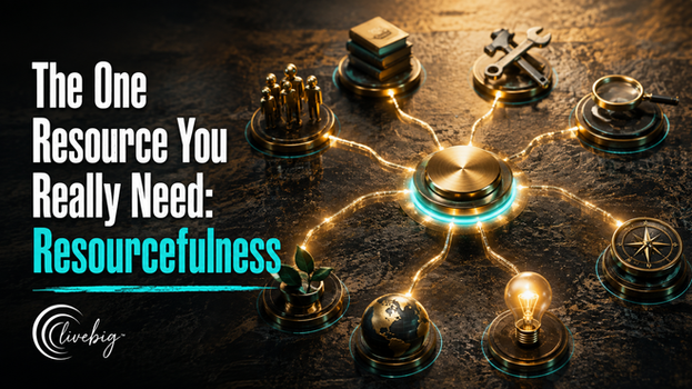 Title graphic for the post "The One Resource You Really Need: Resourcefulness"