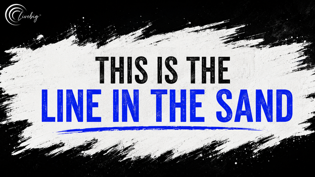 Title graphic for the post "This Is the Line in the Sand"