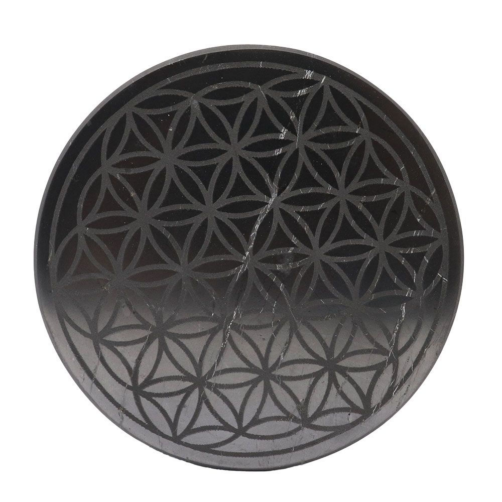 Flower of Life Shungite Coaster