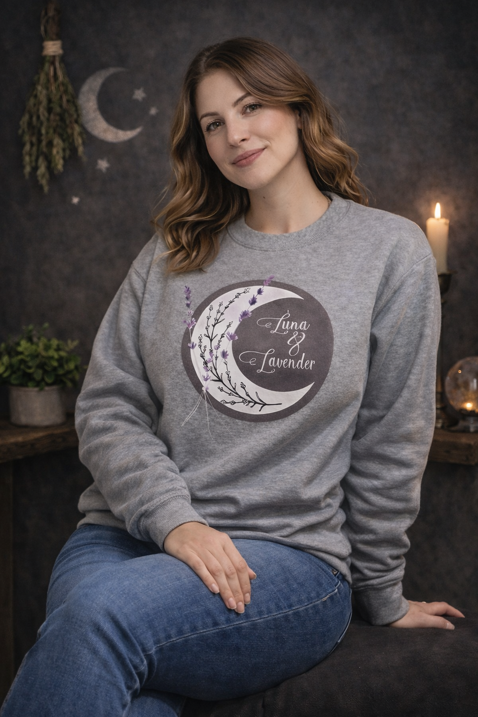 Thumbnail: Luna & Lavender Crewneck Sweatshirt