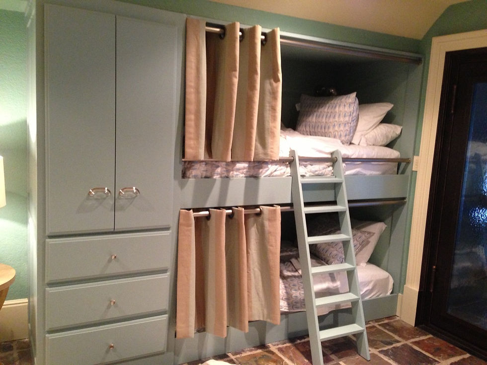 Bunk Bed with storage attached
